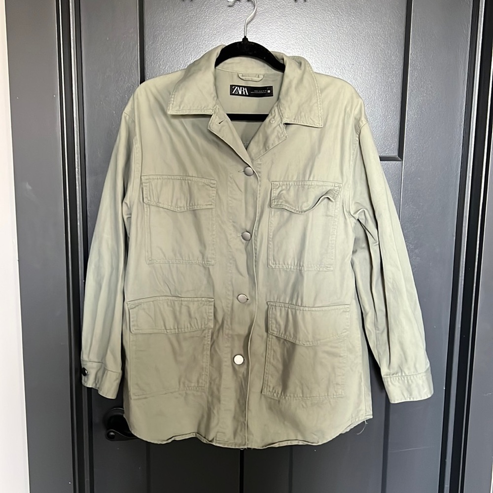 Zara green jacket